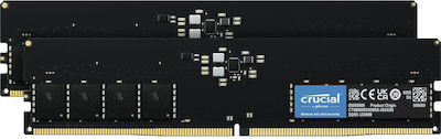 Crucial 32GB DDR5 RAM with 2 Modules (2x16GB) and 5600 Speed for Desktop