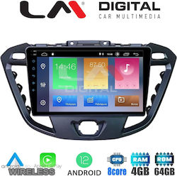 LM Digital Car-Audiosystem für Ford Transit Custom / Tourneo Custom / Transit / Tourneo / Tourneo Courier / Kurier 2013+ (Bluetooth/USB/WiFi/GPS/Apple-Carplay) mit Bildschirm 9"