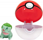 Jazwares Παιχνίδι Μινιατούρα Pokemon Poke Ball Clip n' Go Bulbasaur για 4+ Ετών