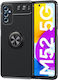 Ancus Autofocus Shockproof Umschlag Rückseite Silikon Schwarz (Galaxy M52)