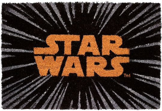 Grupo Erik Πατάκι Εισόδου από Κοκοφοίνικα Star Wars Logo Μαύρο 40x60εκ. FGE0003 Μαύρα