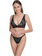 Tanga Women's Slip with Lace Black