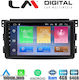 LM Digital Sistem Audio Auto Pentru Smart PentruDoi / PentruPatru 451 2007-2010 Bluetooth USB Wi-Fi GPS Android Auto Cu Ecran Tactil 9"