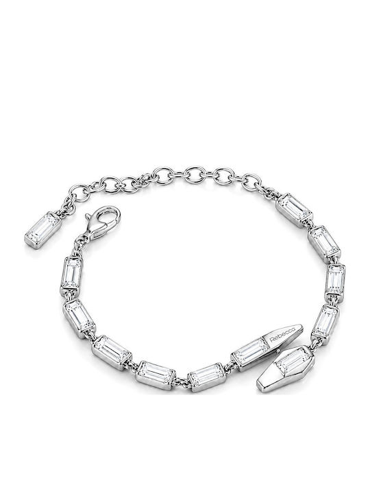 Rebecca Brățară Pentru Femei Din Oțel Inoxidabil Cu Zircon 20cm