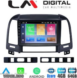 LM Digital Car-Audiosystem für Hyundai Santa Fe 2006-2013 (Bluetooth/USB/WiFi/GPS/Apple-Carplay) mit Touchscreen 9"