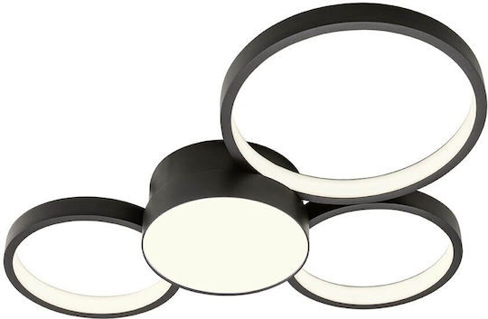 Redo Group Cronos Ceiling Mount Light 58cm Black with Integrated LED