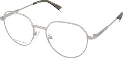 Polaroid Metalic Rame ochelari Argint PLD D471 010