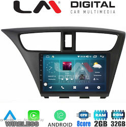 LM Digital Ηχοσύστημα Αυτοκινήτου για Honda Civic 2012-2016 (Bluetooth/USB/WiFi/GPS) με Οθόνη Αφής 9"