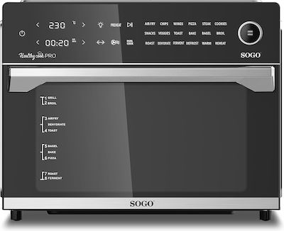 Sogo Electric Countertop Oven 30lt with Hot Air Function and No Burners