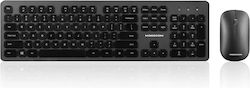 Modecom MC-5200C Fără fir Set tastatură și mouse UK