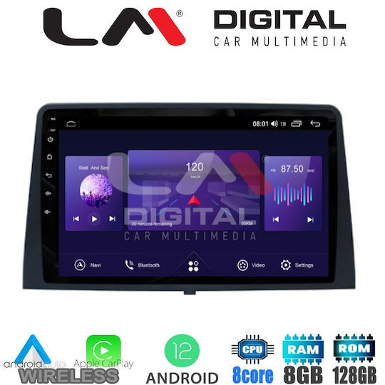 LM Digital Car Audio System for Peugeot Partner Opel Combo Toyota Proace Citroen Berlingo Honda City 2019+ (Bluetooth/USB/WiFi/GPS/Apple-Carplay/Android-Auto) with Touch Screen 10.1"