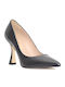 Leather Black Heels
