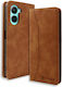 Bodycell Book Synthetic Leather Brown (Realme C33) 04-01055