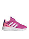 Nebzed Lifestyle Running Elastic Παιδικά Sneakers με Σκρατς Φούξια