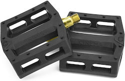 Cinema CK SKU153396S Flat Bicycle Pedals Black/Gold