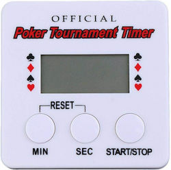 Tournament Timer Ρολόι Poker Πλαστικό Λευκό