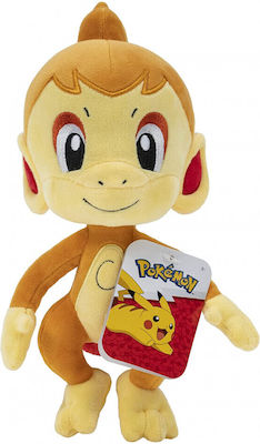 Jazwares Jucărie de Pluș Pokemon Chimchar 20 cm pentru 3+ Ani