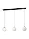 Eglo Rondo Pendant Light Three-Light Rail for Socket E27 Black