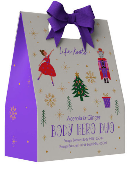 Life Roots Body Hero Duo Σετ Περιποίησης για Ενυδάτωση Acerola & Ginger