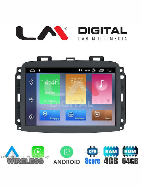 LM Digital Auto-Audiosystem für Fiat 500L / 500 L 2012+ (Bluetooth/USB/WiFi/GPS/Apple-Carplay/Android-Auto) mit Touchscreen 10"