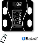 Smart Bathroom Scale with Body Fat Counter & Bluetooth Black 01958