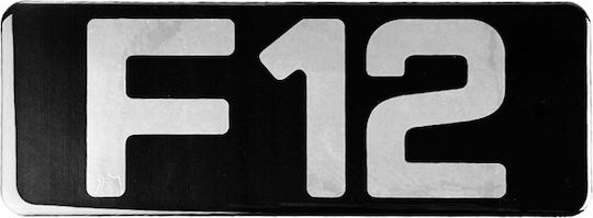 Auto Gs Autoemblem Aufkleber mit Emaille Überzug FH12 26 x 8cm in Schwarz Farbe 1Stück