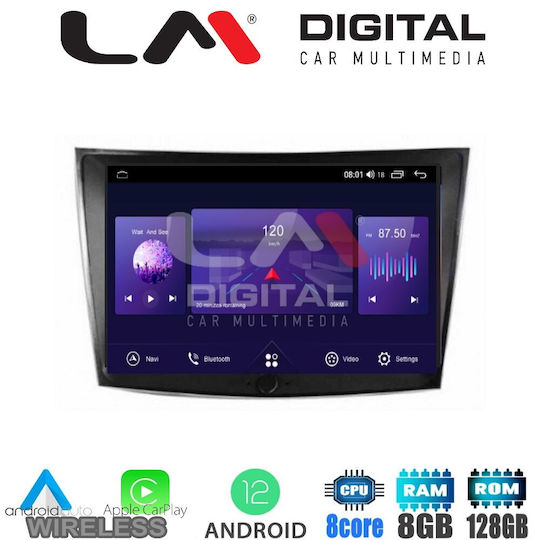 LM Digital Car Audio System for Daewoo Korando Ssangyong Tivoli / Korando Tivoli – XVL 2019 (Bluetooth/USB/AUX/WiFi/GPS/Apple-Carplay/Android-Auto) with Touch Screen 9"