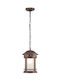 Maytoni Salamanca Outdoor Hanging Ceiling Light E27 in Brown Color O031PL-01BR