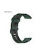 Sonique Strap Silicone Dark Green / Black (Amazfit GTS/GTS 2/GTS 2e/GTS 2mini/GTR 42MM/BIP U/BIP/BIP lite/ZEPP E)
