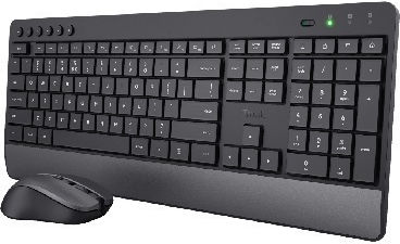 Trust Trezo Kabellos Tastatur & Maus Set Griechisch