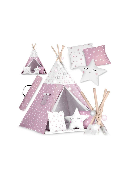 Kids Indian Teepee Play Tent Pink