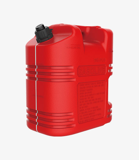 Seaflo Double Compartment Plastic Fuel Can 20L Red