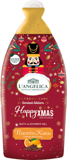 Coswell L' Angelica Happy Xmas Bubble Bath Gel With Orange And Cacao Scent 500ml