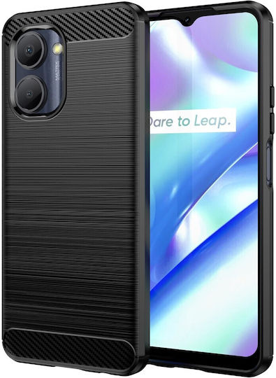 Brushed Задна корица Силикон Черен (Realme C33)