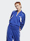 Track Top Long Women's Sweatshirt Jacket Lucid Blue