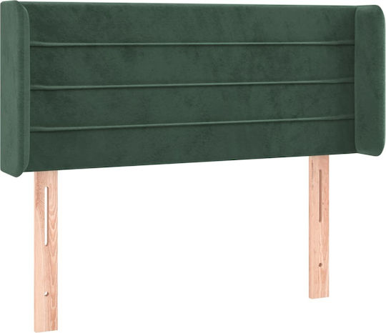 vidaXL Fabric Bed Headboard Dark Green 83x88cm
