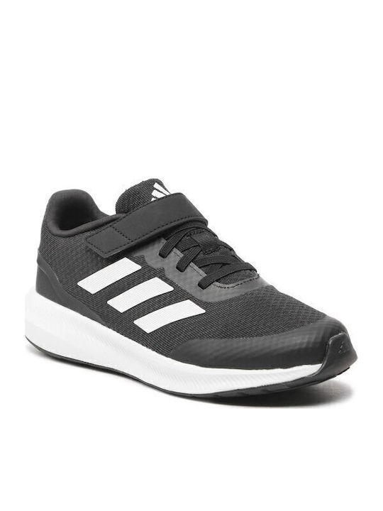 Runfalcon 3.0 El K Kids Sports Shoes Running with Hoop & Loop Closure Black