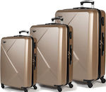 Cardinal Set of Suitcases Beige Set 3pcs