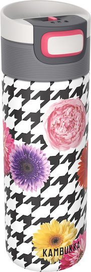 Kambukka Etna Ποτήρι Θερμός Ανοξείδωτο BPA Free 500ml Floral Patchwork με Επιστόμιο
