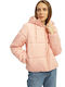 Kurz Damen Puffer Jacke für Winter Orange