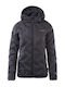 Ally Women's for Hiking Short Puffer Jacket for Winter with Hood Black