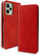 Bodycell Книга Изкуствена кожа Червен (Realme C35)