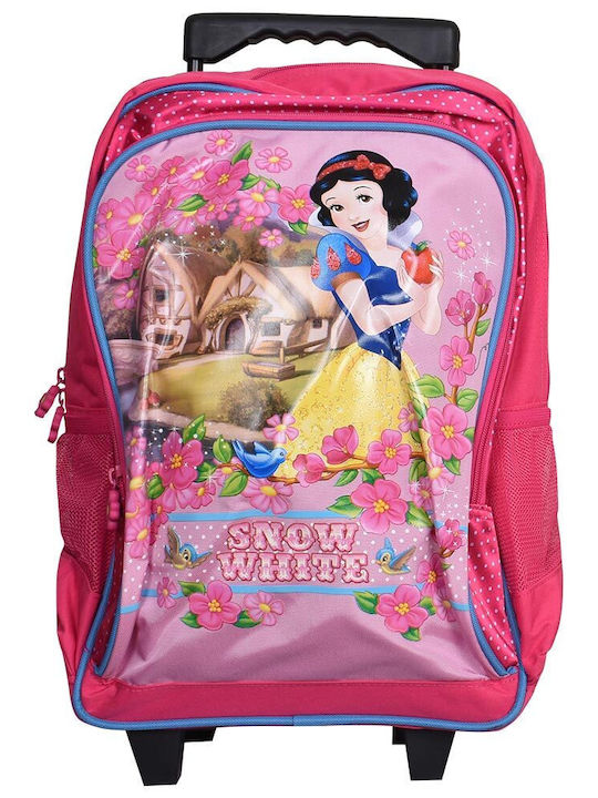 Sunce Snow White School Bag Trolley Elementary, Elementary in Fuchsia color 18lt