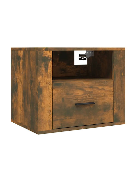 Wooden Bedside Table Smoky Oak 50x36x40cm