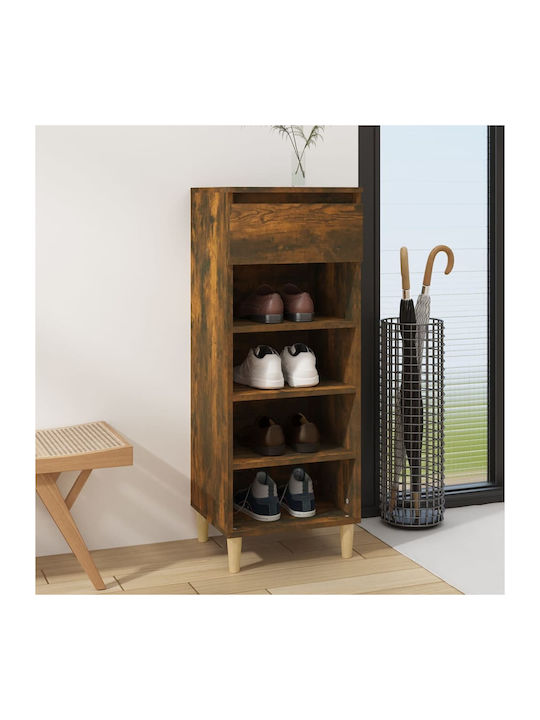 Suport pentru pantofi cu 4 Rafturi Galbenă L40xW36xH105cm