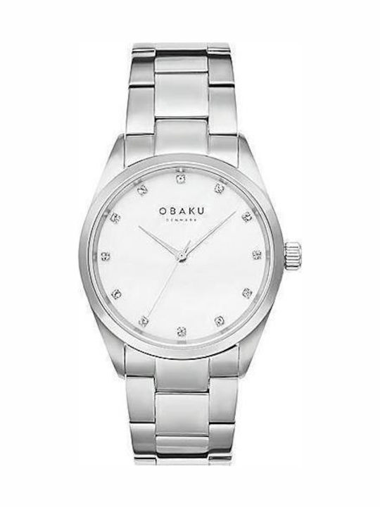 Obaku Damen Uhr mit Silber Metallarmband
