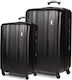 Cardinal Travel Suitcases Hard Black with 4 Whe...