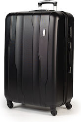 Cardinal 2012 Medium Travel Suitcase Hard Black with 4 Wheels Height 60cm 2012/60