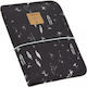 Laessig Portable Changing Pad made of Fabric Feathers Black 18x25.5cm