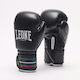 Leone Flag Leather Boxing Competition Gloves Black